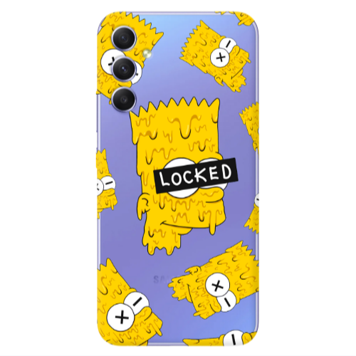 Samsung A25 Bart Simpson Transparent Silicone TPU Θήκη