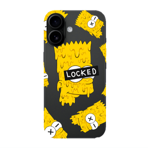 Apple Iphone 16 Bart Simpson Transparent Silicone TPU Θήκη