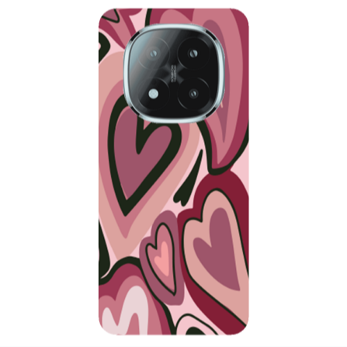 Xiaomi Redmi Note 14 Pro + 5g Mix Heart Transparent Silicone TPU Θήκη