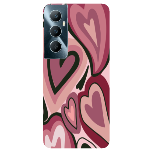 Realme C65 Mix Heart Transparent Silicone TPU Θήκη