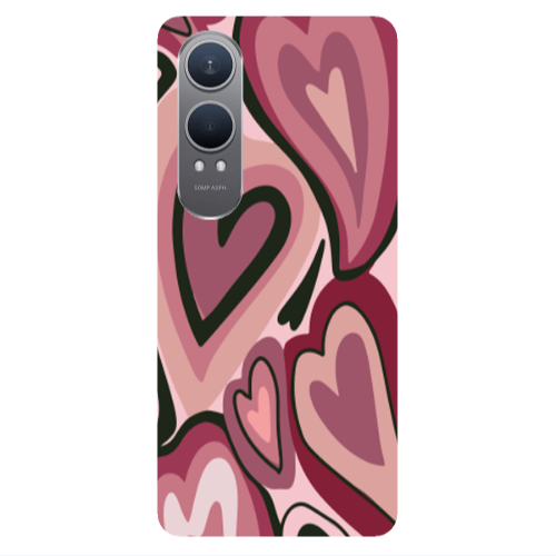 Oneplus Nord Ce 4 lite Mix Heart Transparent Silicone TPU Θήκη