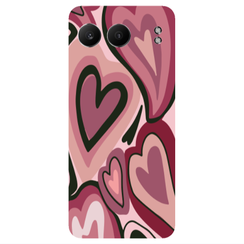 Oneplus Nord 4 Mix Heart Transparent Silicone TPU Θήκη
