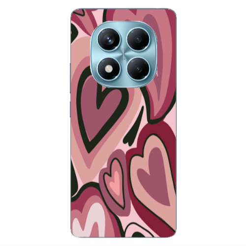 Xiaomi Redmi Note 14 Pro Mix Heart Transparent Silicone TPU Θήκη