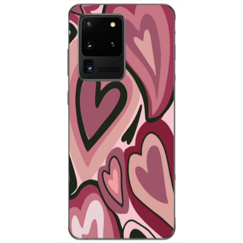 Samsung S20 Ultra Mix Heart Transparent Silicone TPU Θήκη
