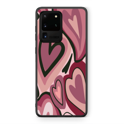Samsung S20 Ultra Mix Heart Black Glossy Θήκη
