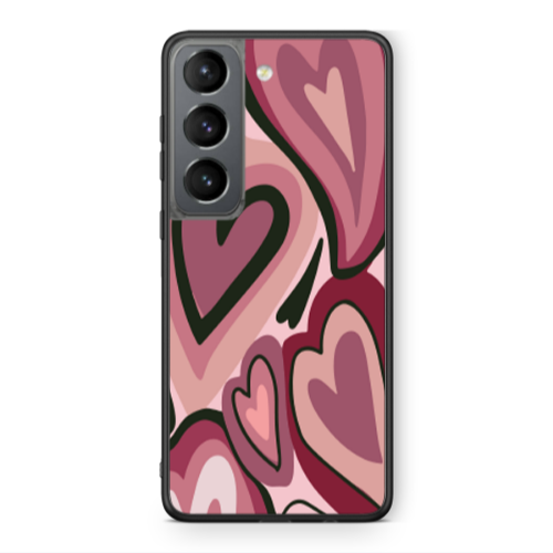 Samsung S21 Mix Heart Black Glossy Θήκη