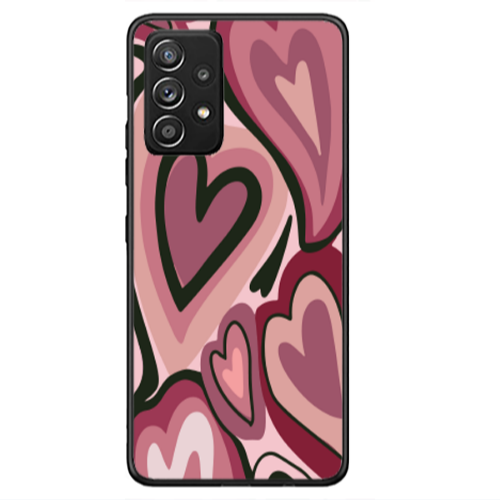 Samsung A33 Mix Heart Black Glossy Θήκη