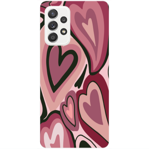 Samsung A53 Mix Heart Transparent Silicone TPU Θήκη
