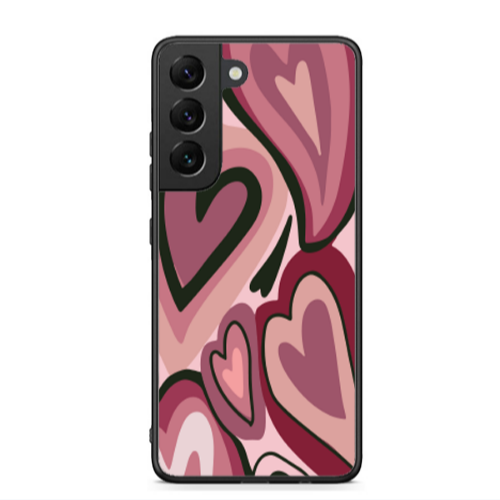 Samsung S22 Mix Heart Black Glossy Θήκη