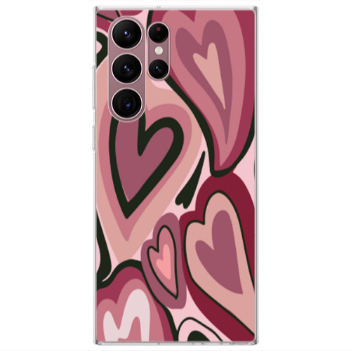 Samsung S22 Ultra Mix Heart Transparent Silicone TPU Θήκη