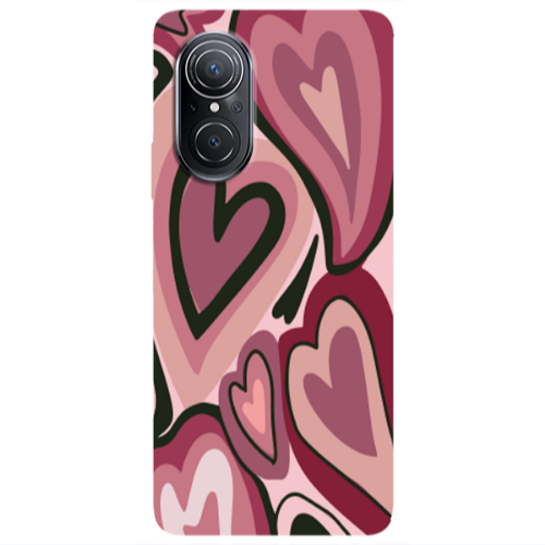 Huawei Nova 9 SE Mix Heart Transparent Silicone TPU Θήκη