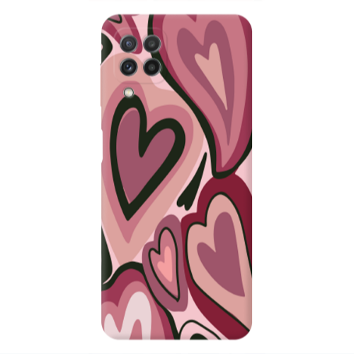 Samsung A22 4G Mix Heart Transparent Silicone TPU Θήκη