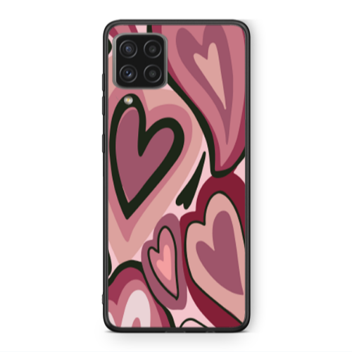Samsung A22 4G Mix Heart Black Glossy Θήκη