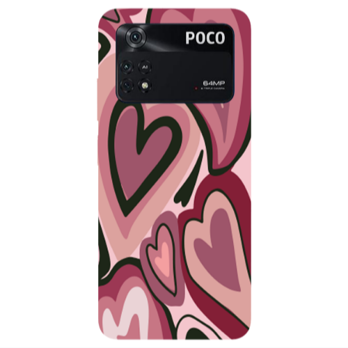 Xiaomi Poco M4 Pro 4G Mix Heart Transparent Silicone TPU Θήκη