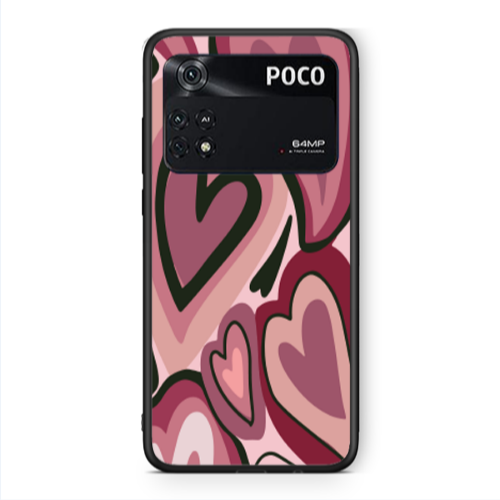 Xiaomi Poco M4 Pro 4G Mix Heart Black Glossy Θήκη