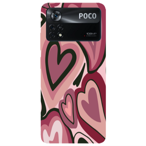 Xiaomi Poco X4 Pro Mix Heart Transparent Silicone TPU Θήκη