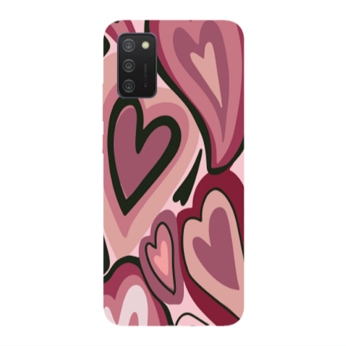 Samsung A03S Mix Heart Transparent Silicone TPU Θήκη