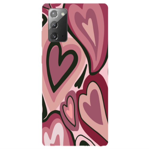 Samsung Note 20 Mix Heart Transparent Silicone TPU Θήκη