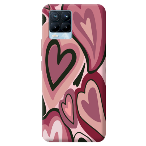 Realme 8 Pro Mix Heart Transparent Silicone TPU Θήκη