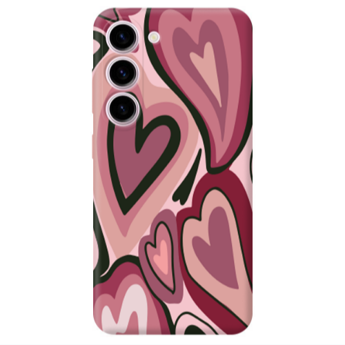 Samsung S23 Plus Mix Heart Transparent Silicone TPU Θήκη