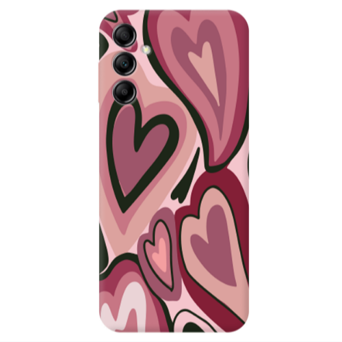 Samsung A24 Mix Heart Transparent Silicone TPU Θήκη