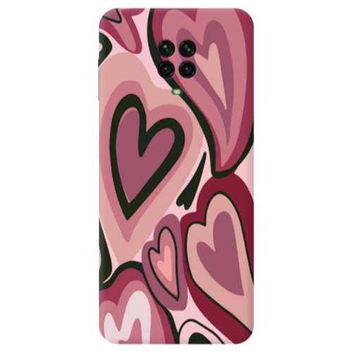 Xiaomi Redmi Note 9S Mix Heart Transparent Silicone TPU Θήκη