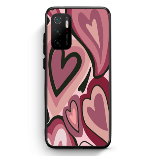 Xiaomi Poco M3 Pro Mix Heart Black Glossy Θήκη