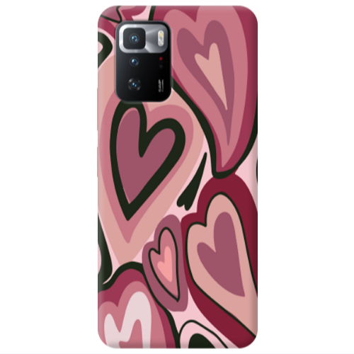Xiaomi Poco X3 GT Mix Heart Transparent Silicone TPU Θήκη