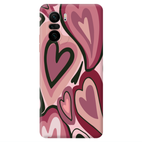 Xiaomi Poco F3 Mix Heart Transparent Silicone TPU Θήκη