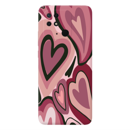 Xiaomi Poco C40 Mix Heart Transparent Silicone TPU Θήκη