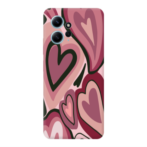 Xiaomi Redmi Note 12 4G Mix Heart Transparent Silicone TPU Θήκη