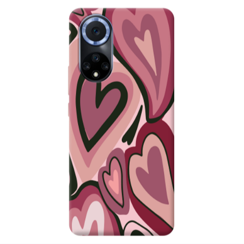 Huawei Nova 9 Mix Heart Transparent Silicone TPU Θήκη