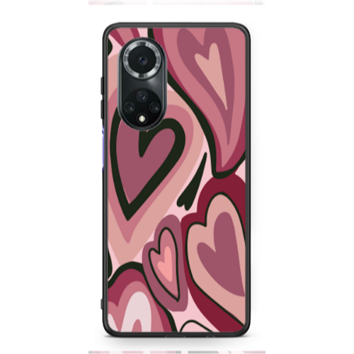 Huawei Nova 9 Mix Heart Black Glossy Θήκη
