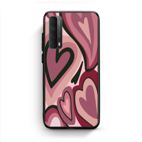 Huawei P Smart 2021 Mix Heart Black Glossy Θήκη