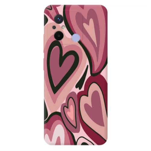 Xiaomi Redmi 12C Mix Heart Transparent Silicone TPU Θήκη