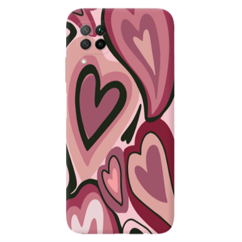 Huawei P40 Lite Mix Heart Transparent Silicone TPU Θήκη