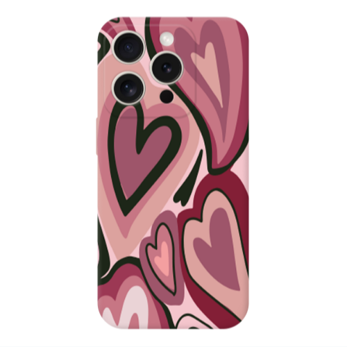 Apple iPhone 15 Pro Mix Heart Transparent Silicone TPU Θήκη