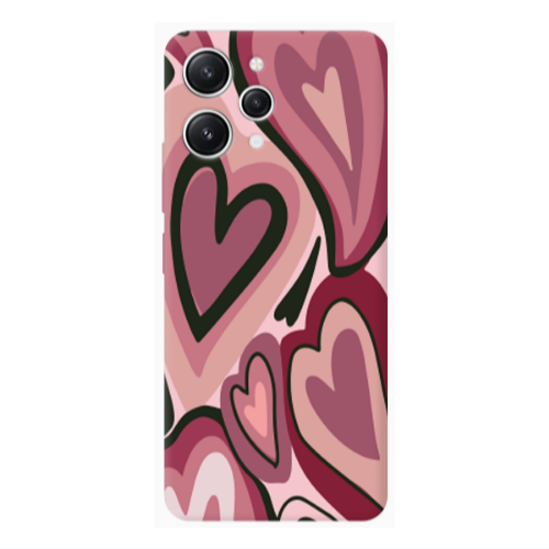 Xiaomi Redmi 12 Mix Heart Transparent Silicone TPU Θήκη