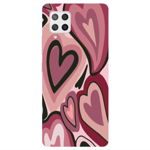 Samsung A42 5G Mix Heart Transparent Silicone TPU Θήκη