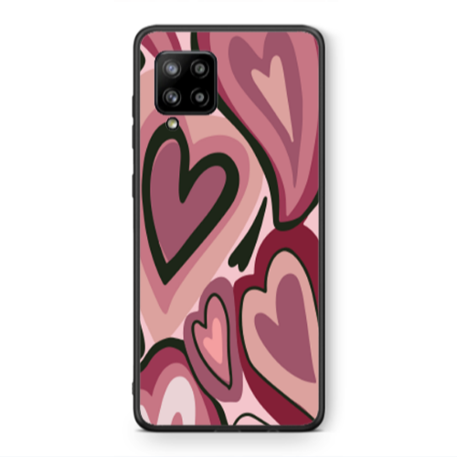 Samsung A42 5G Mix Heart Black Glossy Θήκη