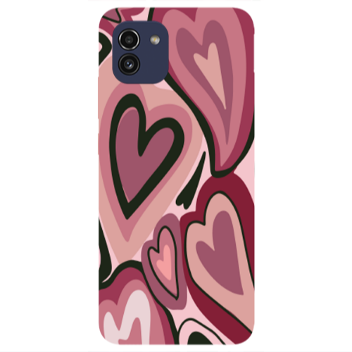 Samsung A03 Mix Heart Transparent Silicone TPU Θήκη