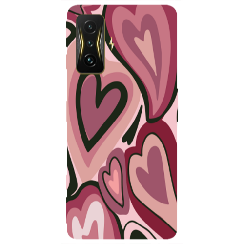 Xiaomi Poco F4 Gt Mix Heart Transparent Silicone TPU Θήκη
