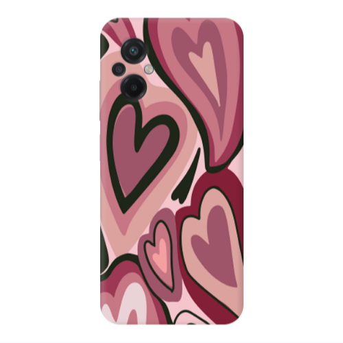 Xiaomi Poco M5 Mix Heart Transparent Silicone TPU Θήκη