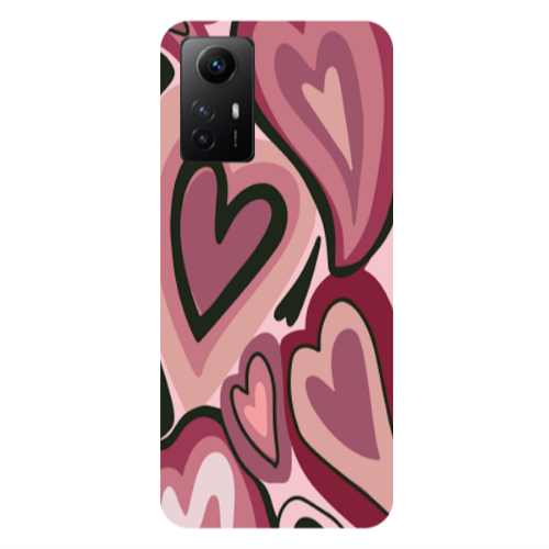 Xiaomi Redmi Note 12s Mix Heart Transparent Silicone TPU Θήκη