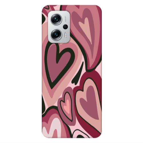 Xiaomi Poco X4 GT Mix Heart Transparent Silicone TPU Θήκη