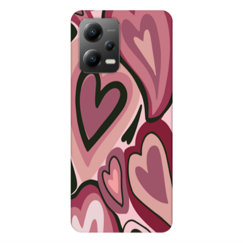 Xiaomi Poco X5 Mix Heart Transparent Silicone TPU Θήκη