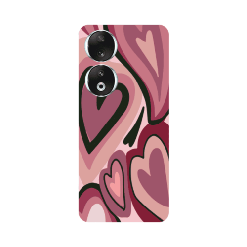 Honor 90 5G Mix Heart Transparent Silicone TPU Θήκη