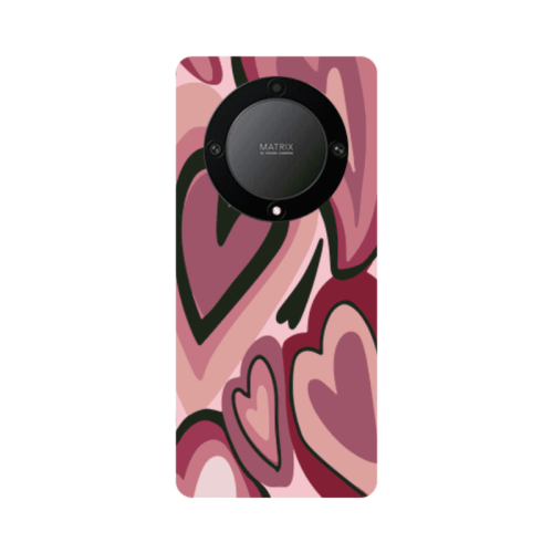 Honor Magic5 Lite 5G Mix Heart Transparent Silicone TPU Θήκη