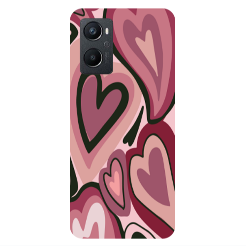 Oppo A 96 Mix Heart Transparent Silicone TPU Θήκη