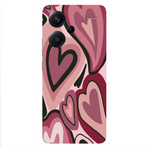 Xiaomi Redmi Note 13 Pro+ 5G  Mix Heart Transparent Silicone TPU Θήκη